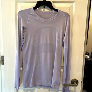 Lululemon LS Swifly. Lavender size 8
